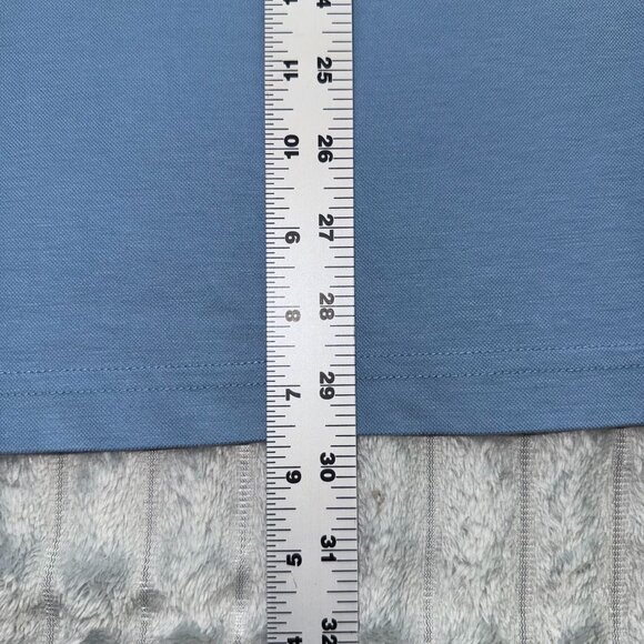 Travis Mathew Polo Shirt Mens XL Blue Short Sleeve Golf Preppy Pima Cotton Blend - Picture 6 of 8